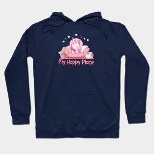 Unicorn My Happy Place Hoodie